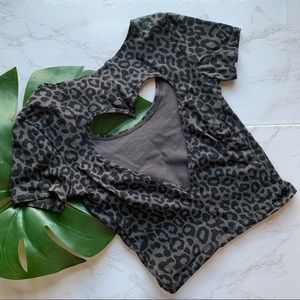 Victoria Secret Pink Crop Top Open Back Heart